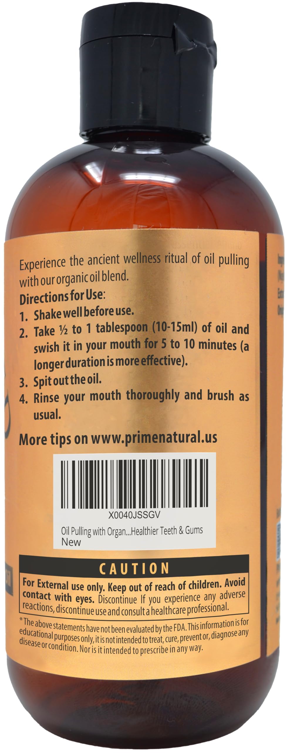 8oz bottle of alcohol-free mouthwash for oral care and fresh breath