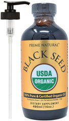 16oz PRIME NATURAL Organic Black Seed Oil bottle