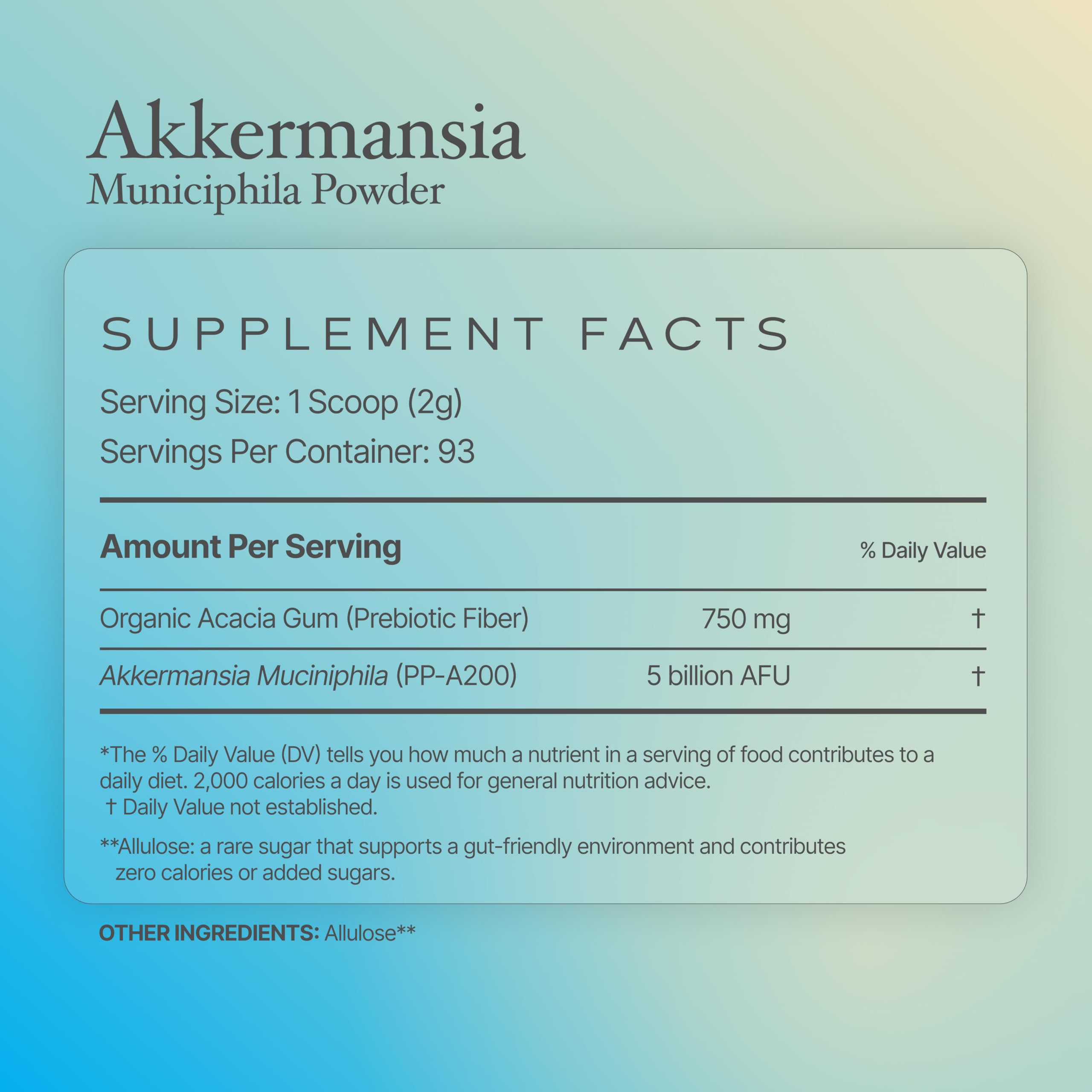 Akkermansia Powder bottle on kitchen counter
