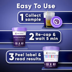 How to use Prime Screen 12-Panel Urine Test – cap removal and urine collection