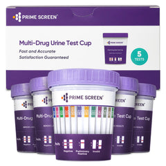 Prime Screen 14-Panel Urine Drug Test Cup - front view