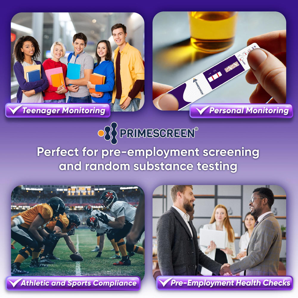 On-the-go testing setup using Prime Screen Cocaine Urine Test Card