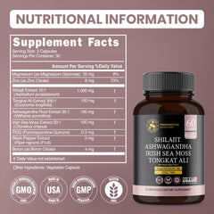 Irish sea moss with other ingredients in PRIMEBIOTICS formula