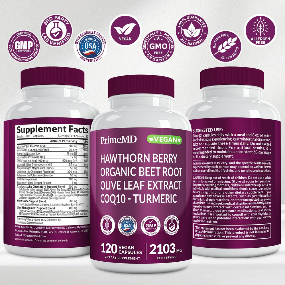 PrimeMD 26in1 label close-up noting 2103 mg per serving