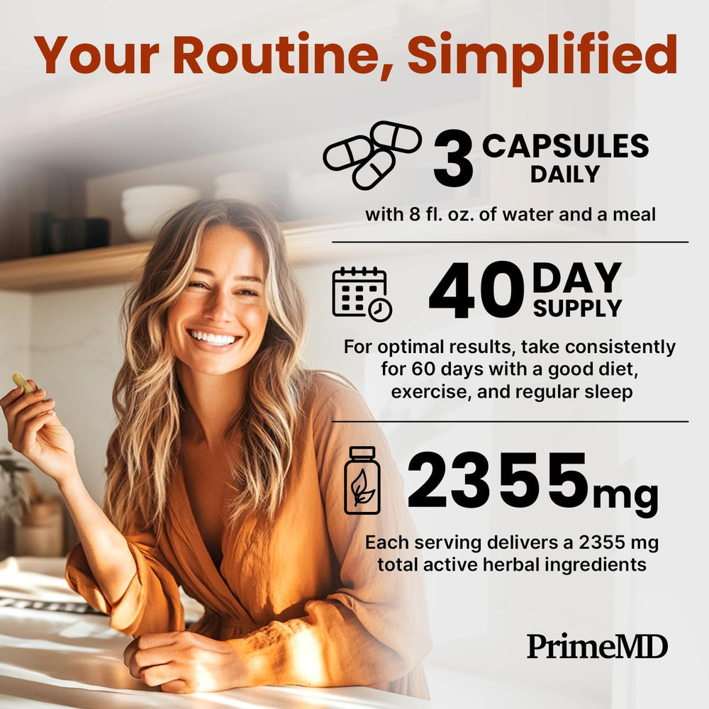 PrimeMD vegan glutenfree seal indicating dietary compatibility.