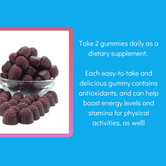 Nutrition facts panel on Primo Beets Treats Duo bottle
