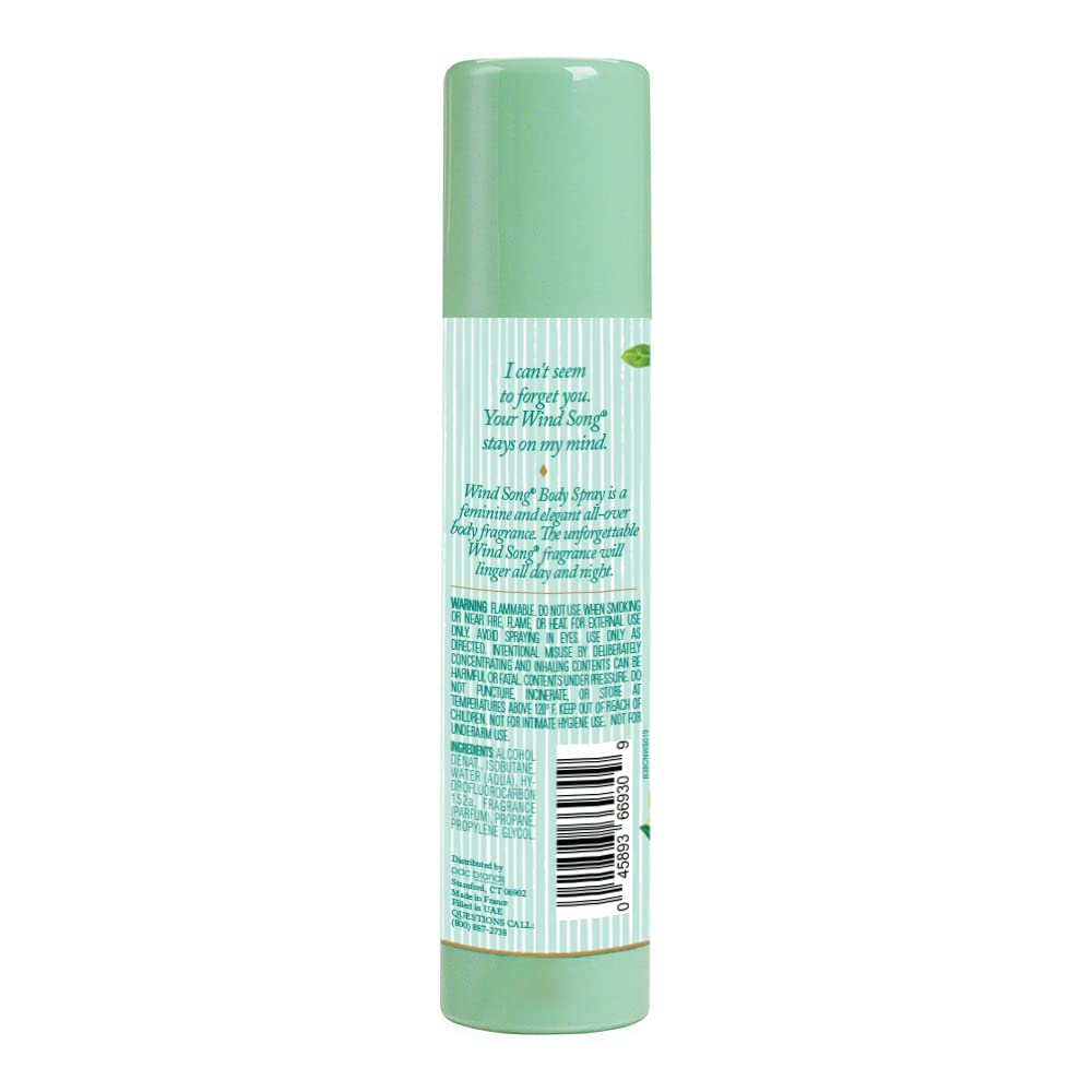 Prince Matchabelli Wind Song bottle closeup highlighting travel-friendly fragrance option.