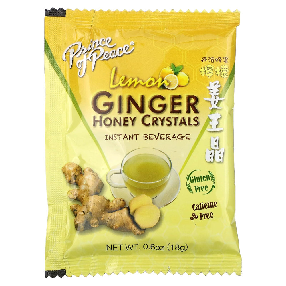 Prince of Peace Lemon Ginger Honey Crystals 10-sachet package
