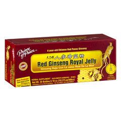 Packaging for Prince of Peace Red Ginseng Royal Jelly 30 Vials