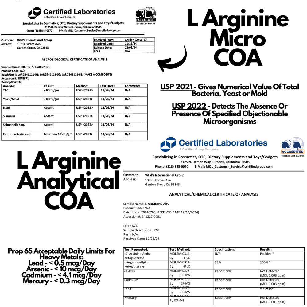 PRISTINE L Arginine box and bottle on gym backdrop