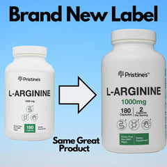 PRISTINE L Arginine packaging showing 90 day supply