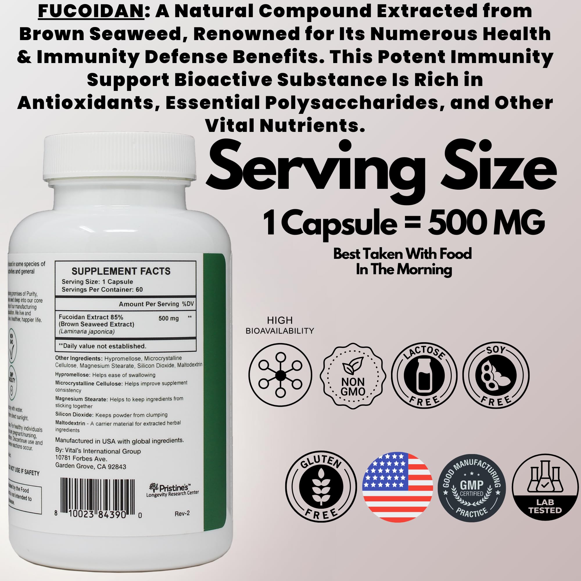 Close-up of capsules highlighting product details