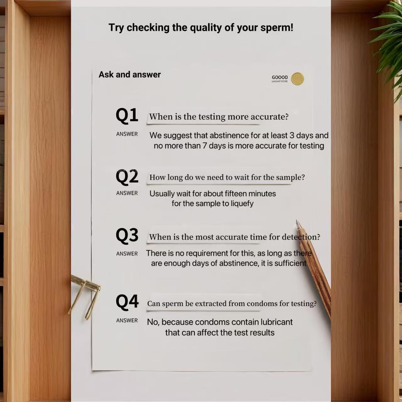 Privacy-friendly at-home fertility test for couples