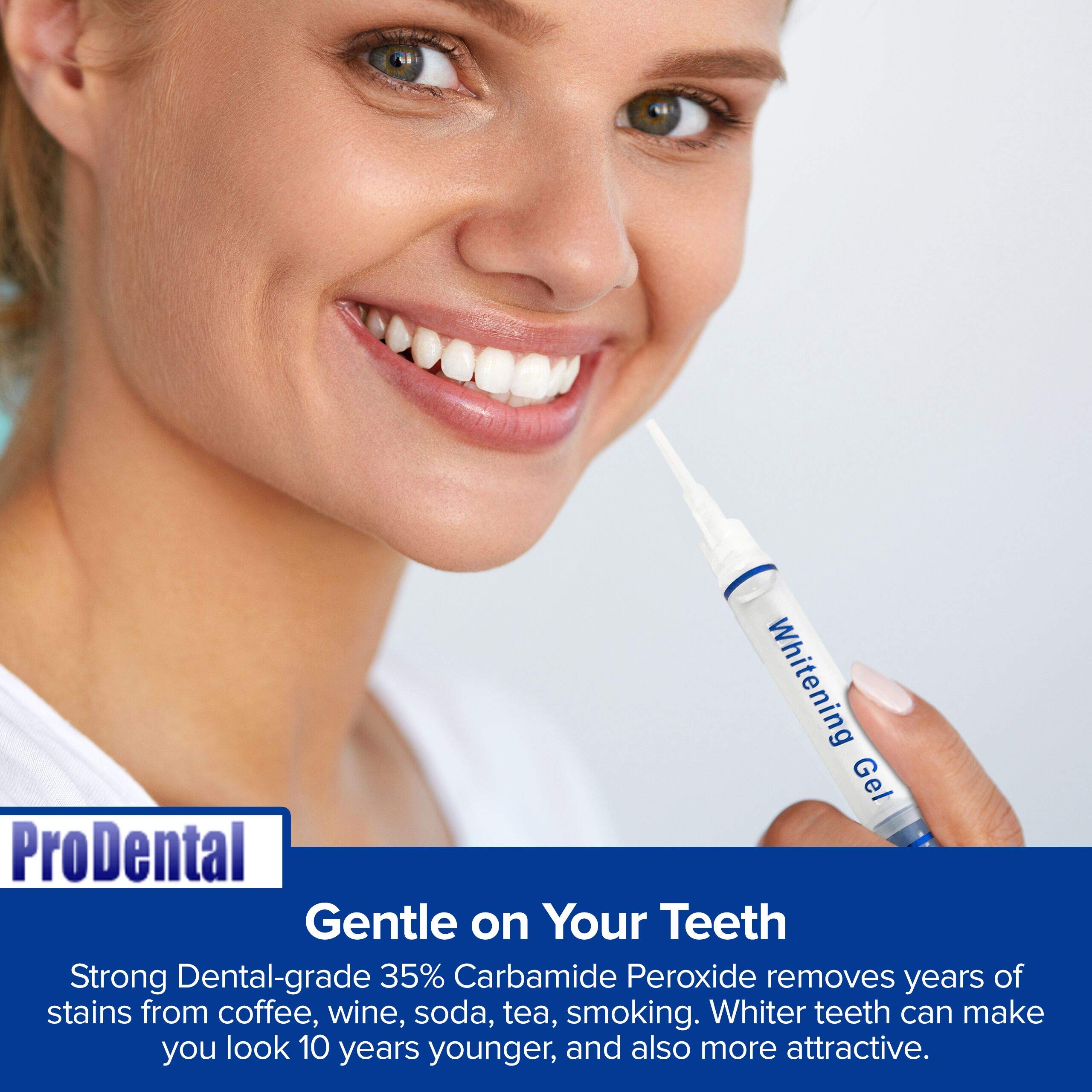 Moldable whitening trays prepared for gel application