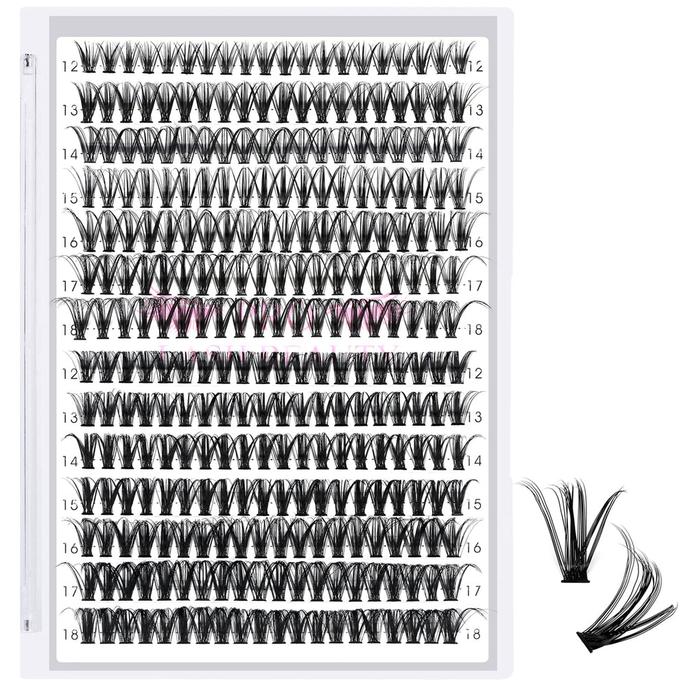 PRO LASHBEAUTY 280 piece tray of individual lashes for easy at home extensions.