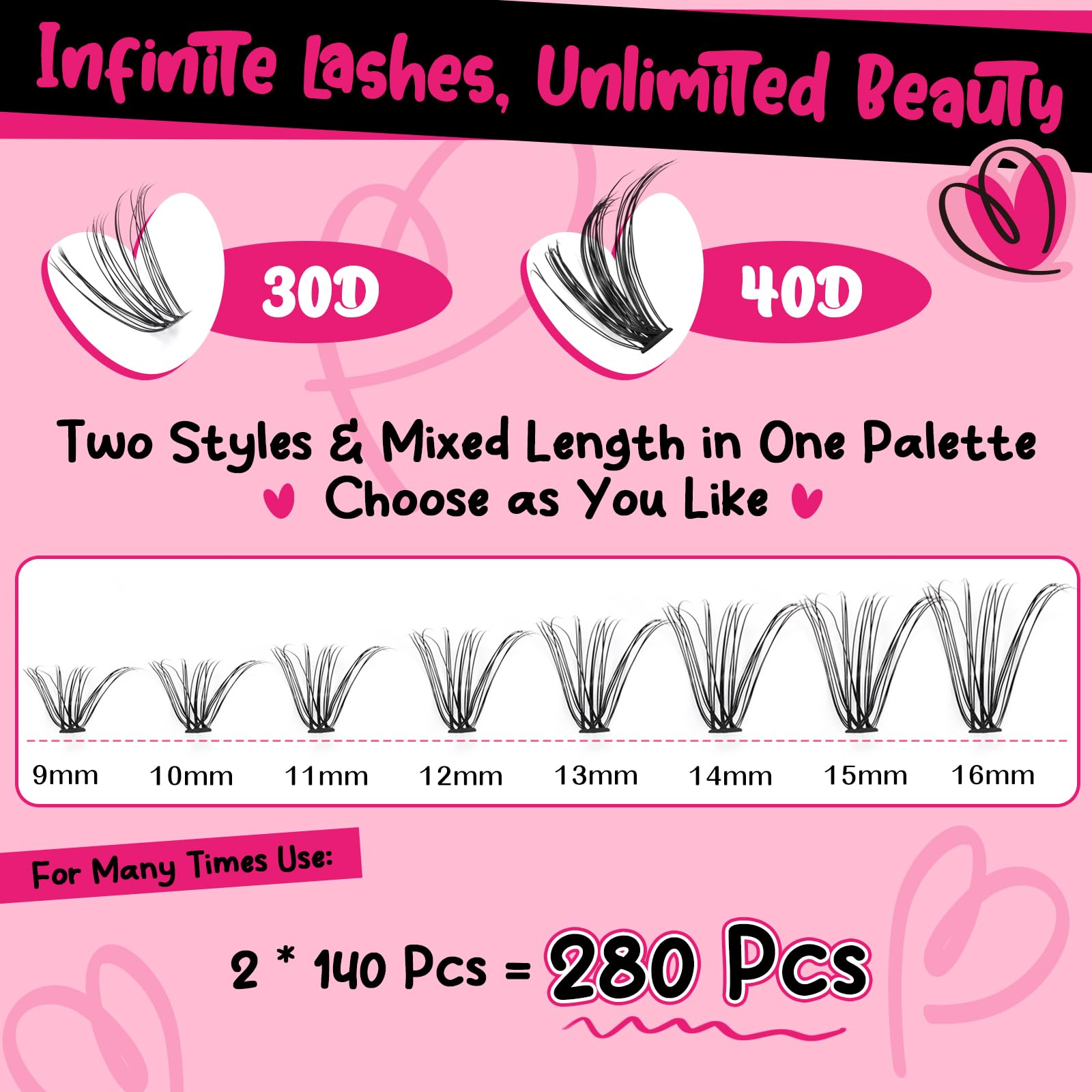 PRO LASHBEAUTY lash bond and seal bottle for quick, durable adhesion.