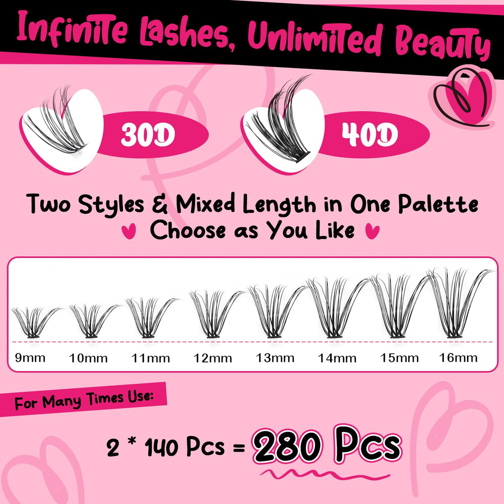 PRO LASHBEAUTY lash bond and seal bottle for quick, durable adhesion.