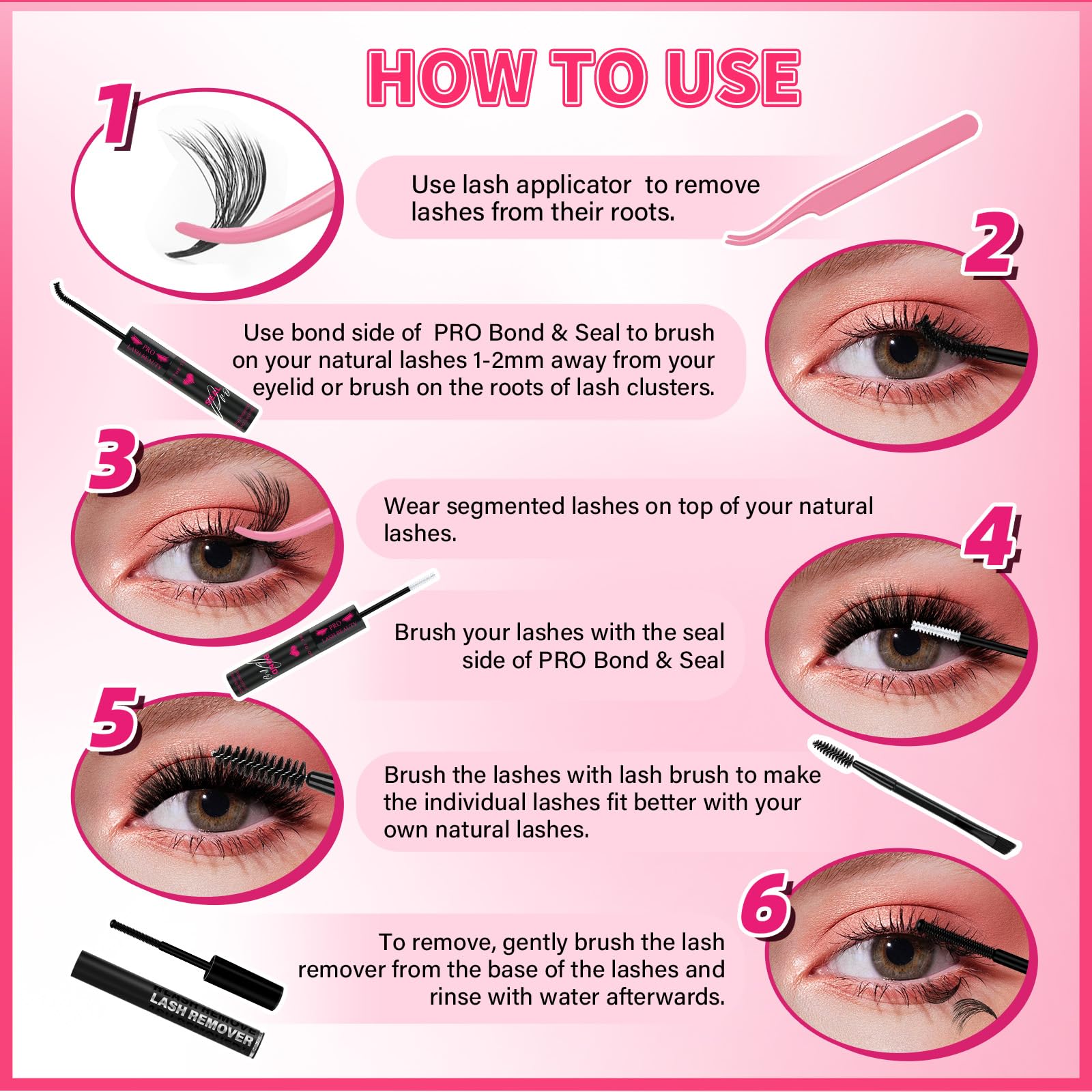 PRO LASHBEAUTY lash remover and applicator simplify DIY lash application