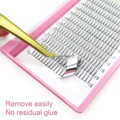 PRO LASHBEAUTY Premade Fans 18mm length for fuller volume.