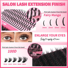 PRO LASHBEAUTY segmented flexible lashes for customizable eye enhancement
