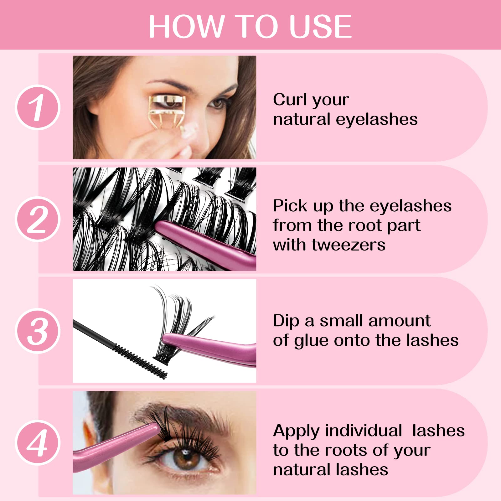 Soft lightweight lashes designed for all day comfort.