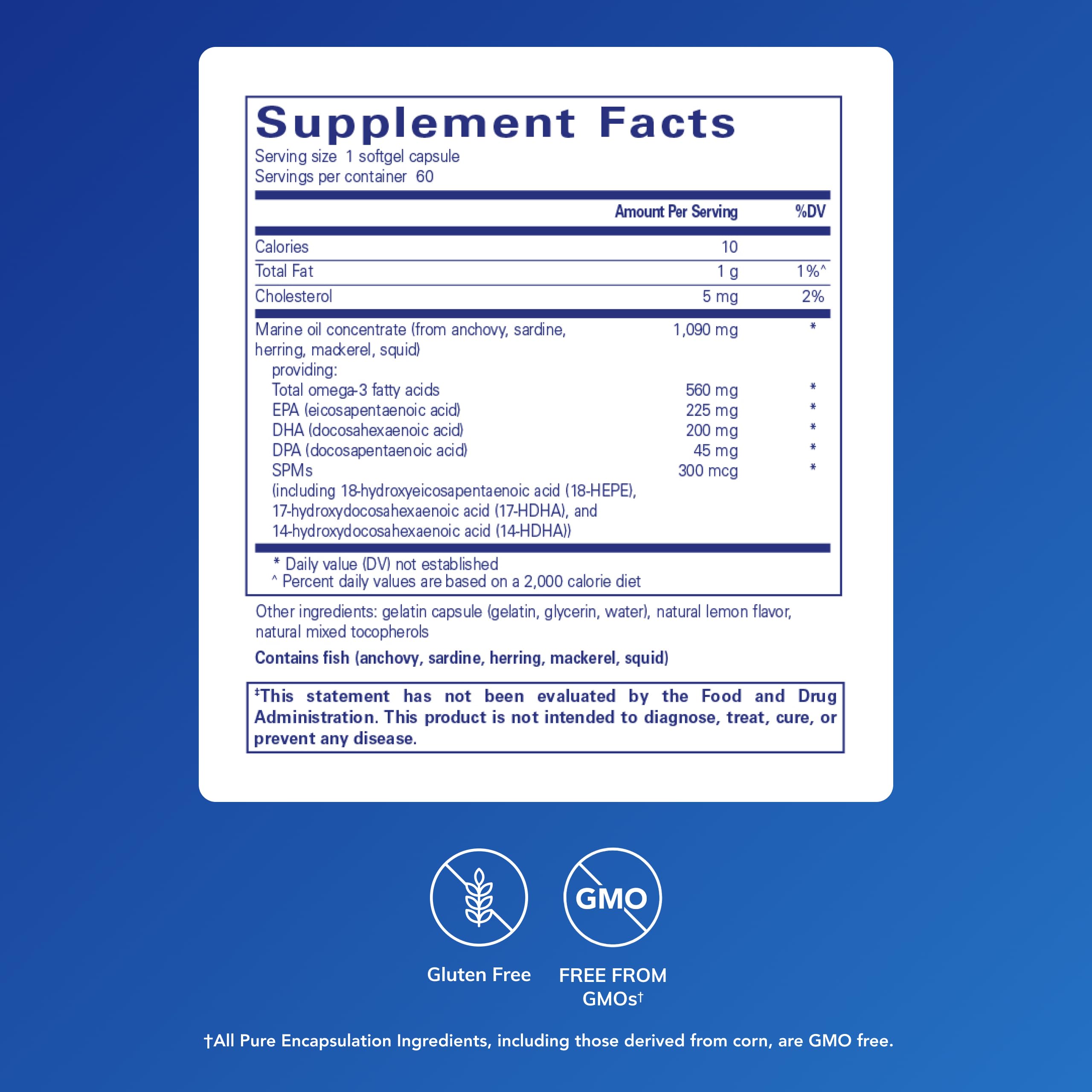 Pro-Resolve Omega softgels spilling from bottle