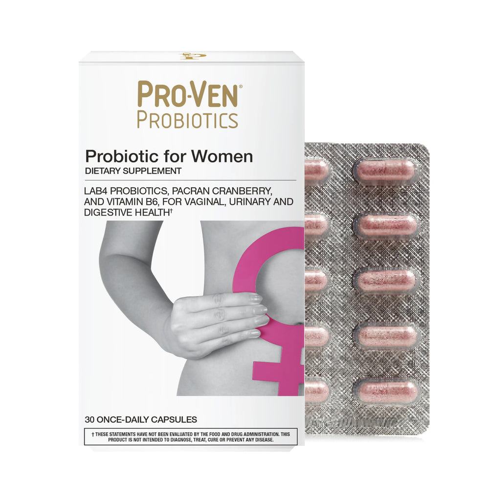 Pro-Ven Probiotics for Women bottle containing 30 capsules