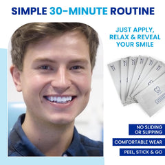 Shade guide included in the whitening kit