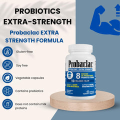 Allergen-free, gluten-free, soy-free Probaclac packaging