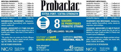 Vegetarian capsules and bottle of Probaclac