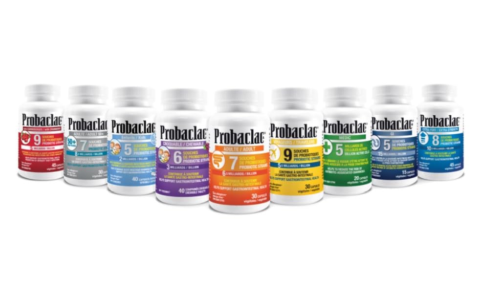 Adult taking a Probaclac probiotic capsule