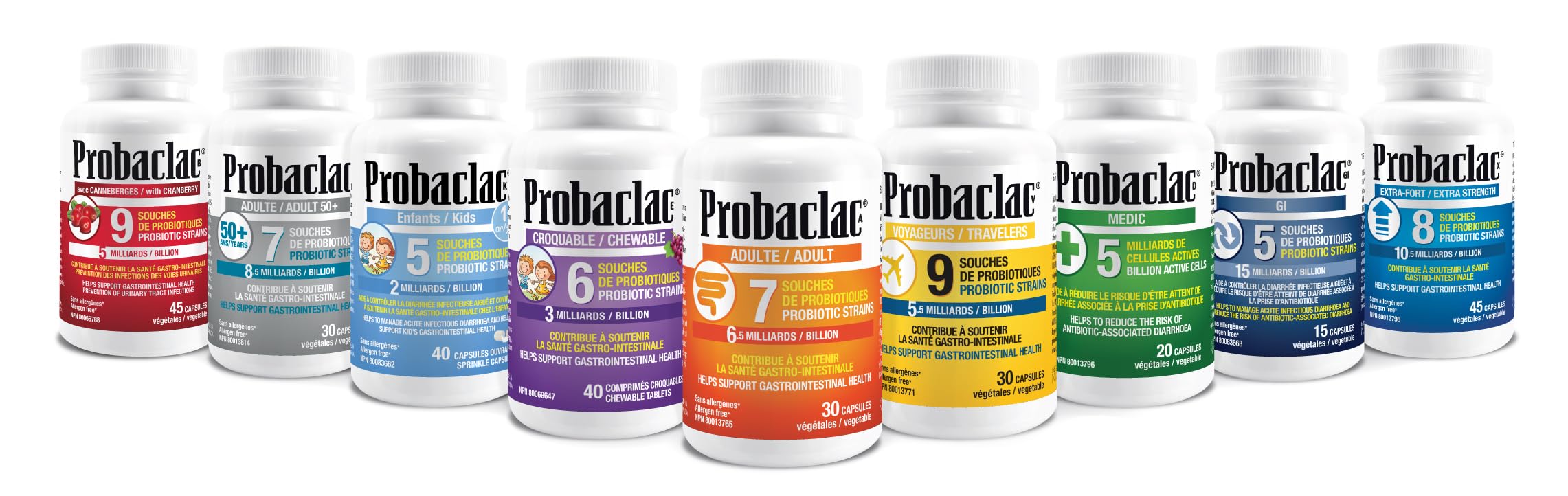 Vegetable capsules of Probaclac Probiotics 50+