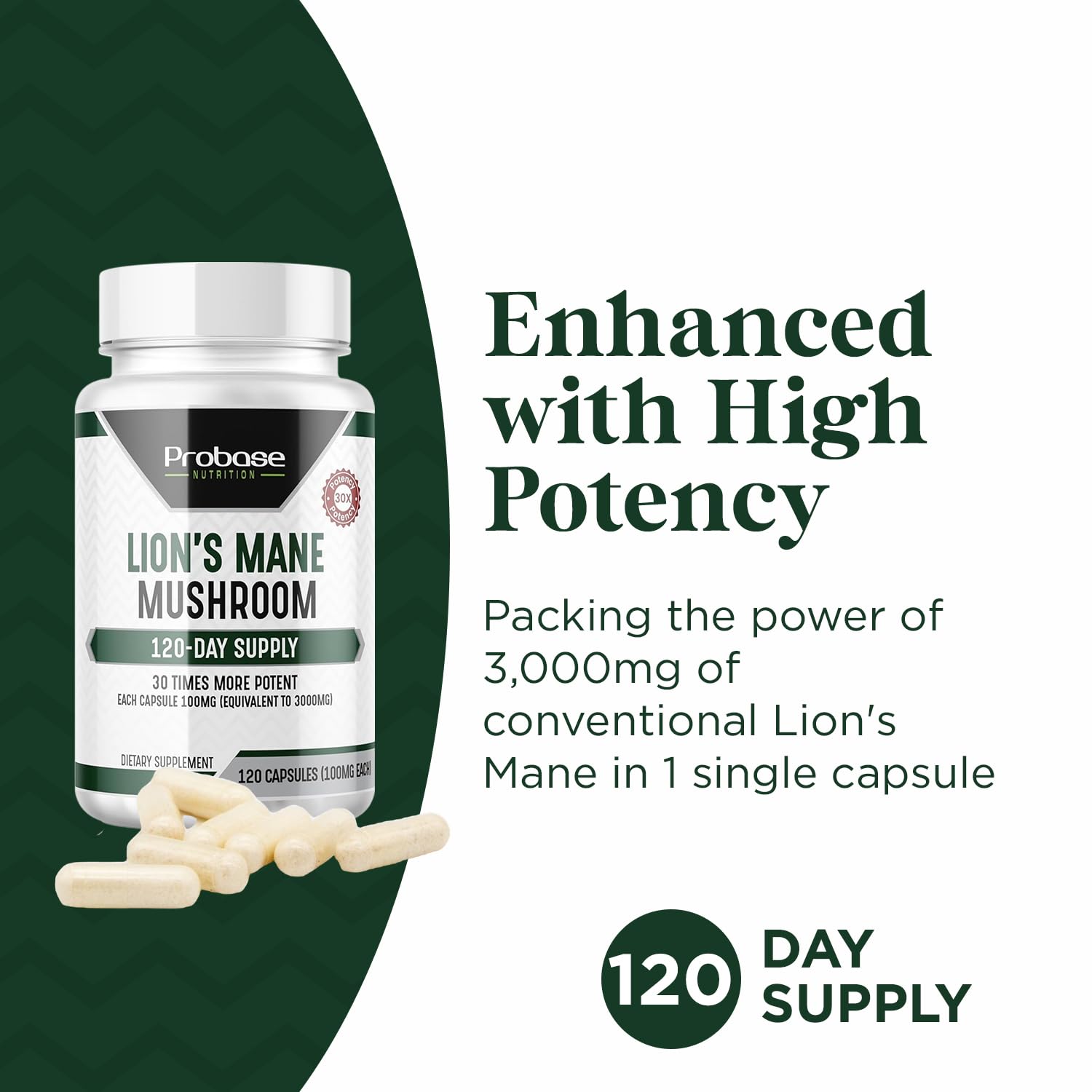 Lifestyle shot suggesting focus and brain health with Lions Mane