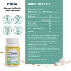 Patented ProBiora3 probiotic blend on tooth surfaces