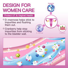 Cranberry and urinary health concept illustration