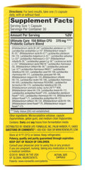 Prop 65 warning label on PROBIOTIC 150B ULTMT Care packaging