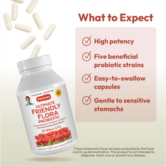 Chart displaying 25 Billion CFUs per capsule across five strains