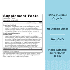 Label highlighting Bacillus coagulans probiotic at 2 billion CFUs per serving