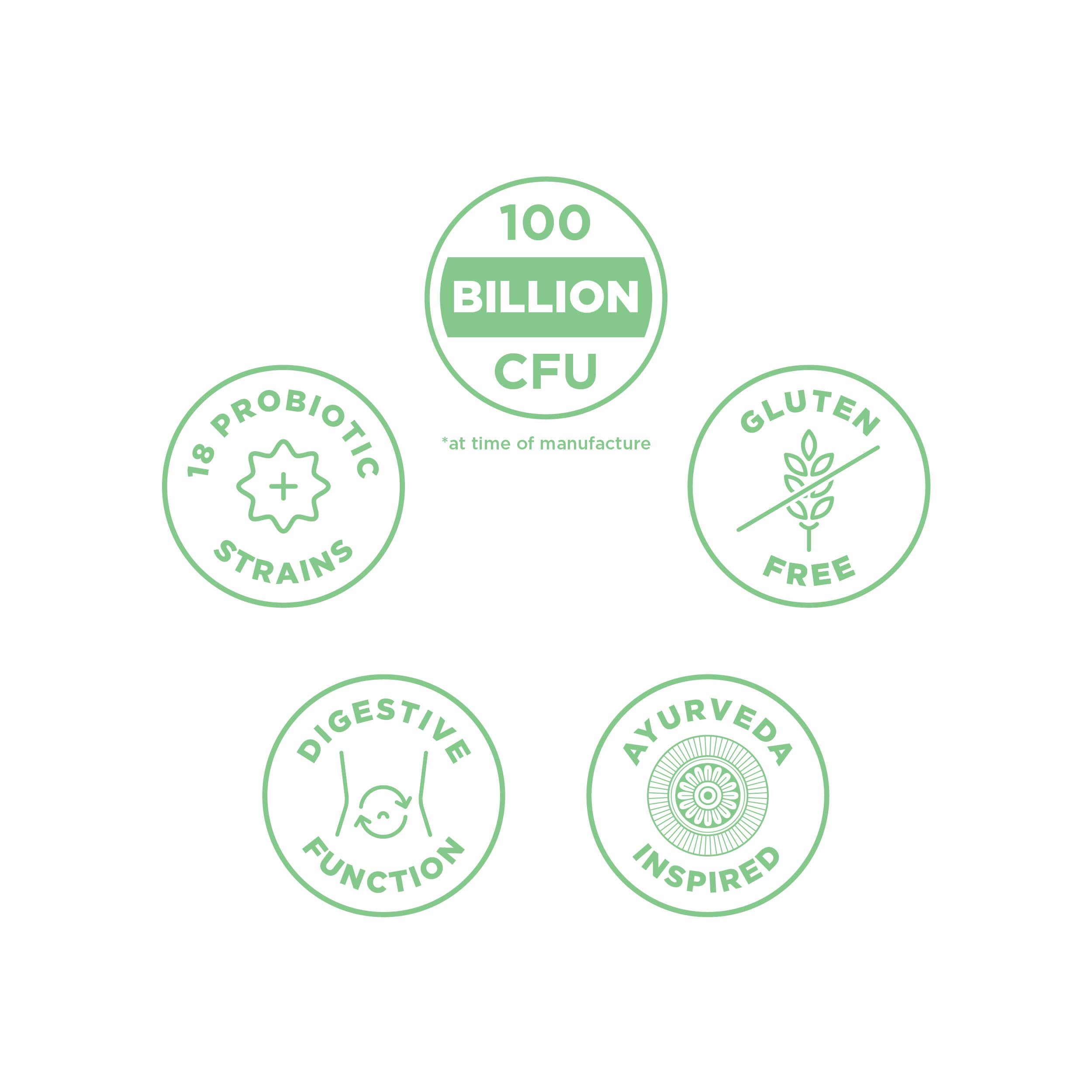 Gluten-free, soy-free probiotic bottle