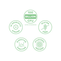 Gluten-free, soy-free probiotic bottle