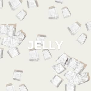 Jelly stick texture and flavor close-up