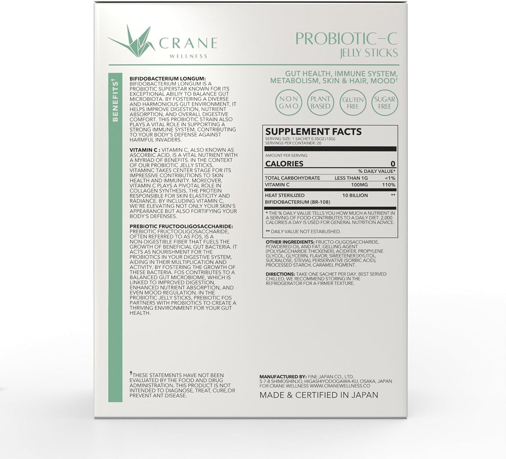 Blister pack of PROBIOTIC-C Jelly Sticks
