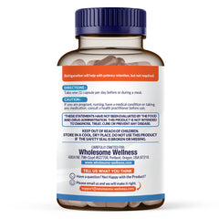 Close-up of probiotic capsules and ingredients