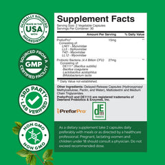 Probiotic capsules for men's digestive health