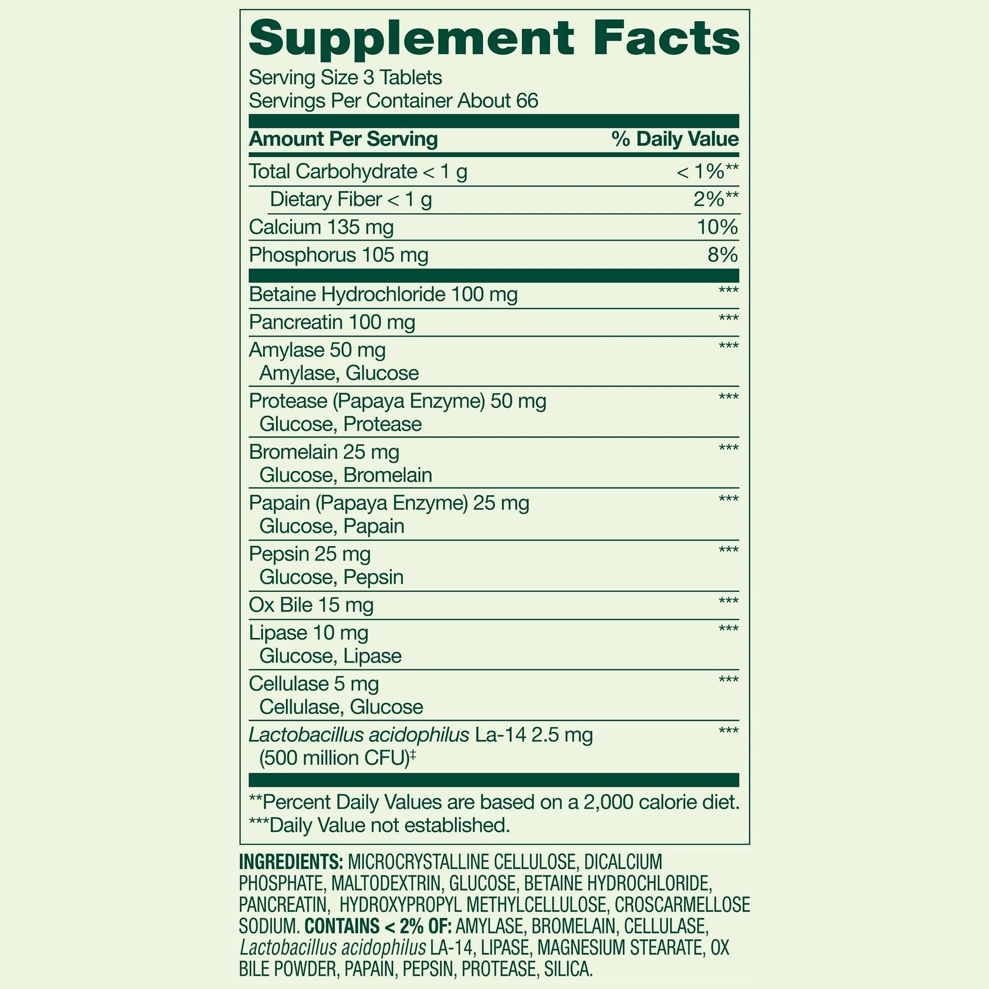 Side view of the bottle showing label and count