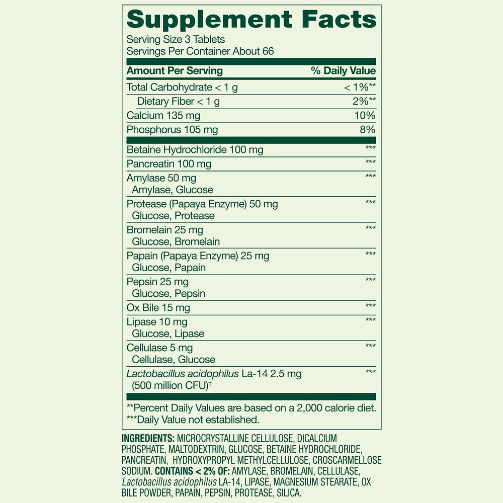 Side view of the bottle showing label and count