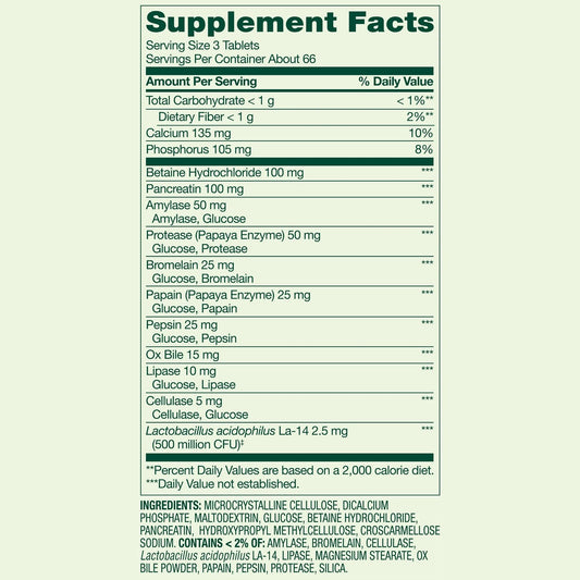 Side view of the bottle showing label and count