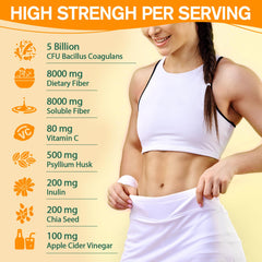 Side view of Probiotic Fiber Gummies Pineapple flavor bottle