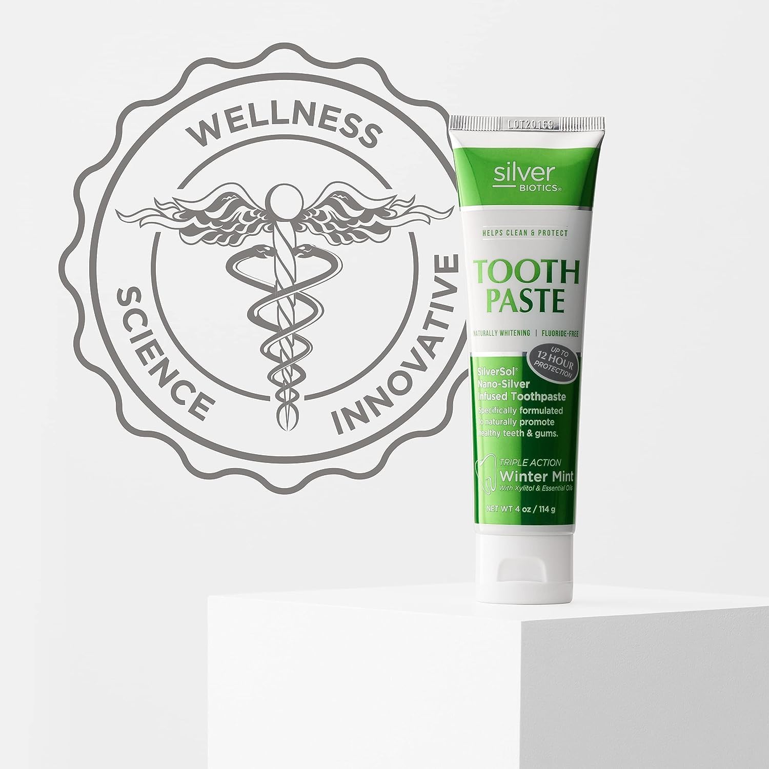 Probiotic-friendly toothpaste label