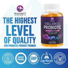 Whites background with probiotic gummies in row